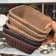 تصویر 1 از سبد حصیری مربع مدل ونوس با طراحی ساده و کاربردی